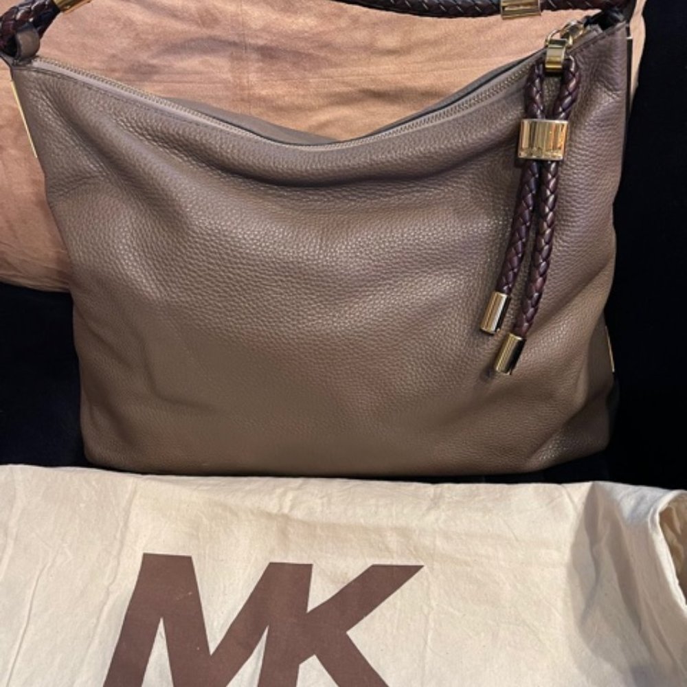 Michael Kors Collection Skorpios Handbag Taupe